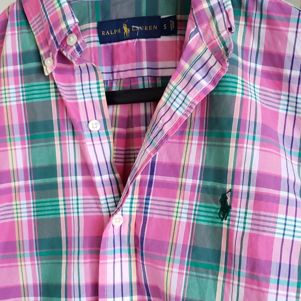 Ralph Lauren plaid long sleeve shirt - Picture 2 of 4
